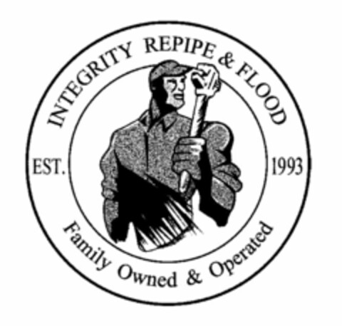 INTEGRITY REPIPE & FLOOD EST. 1993 FAMILY OWNED & OPERATED Logo (USPTO, 20.06.2016)