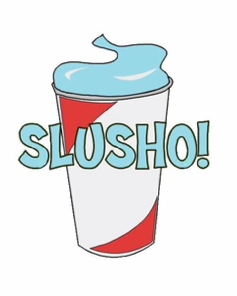 SLUSHO! Logo (USPTO, 08/15/2016)