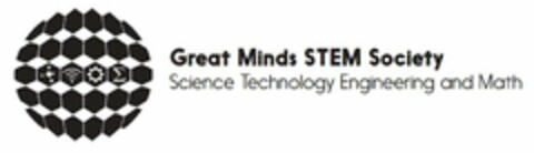 GREAT MINDS STEM SOCIETY SCIENCE TECHNOLOGY ENGINEERING AND MATH Logo (USPTO, 18.08.2016)