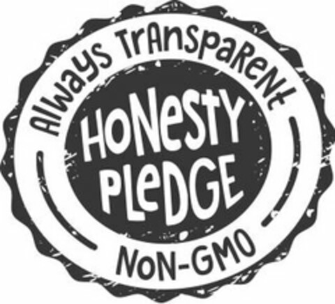 HONESTY PLEDGE ALWAYS TRANSPARENT NON-GMO Logo (USPTO, 10/13/2016)