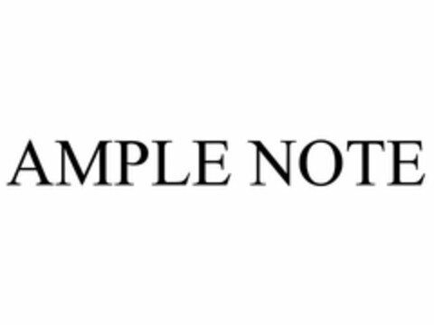 AMPLE NOTE Logo (USPTO, 09.04.2018)