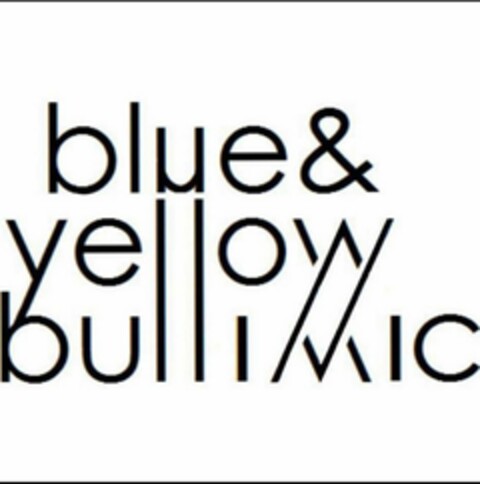 BLUE&YELLOWBULLIMIC Logo (USPTO, 01/14/2019)