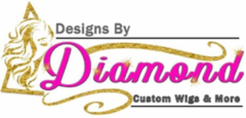 DESIGNS BY DIAMOND CUSTOM WIGS AND MORE Logo (USPTO, 02/03/2019)