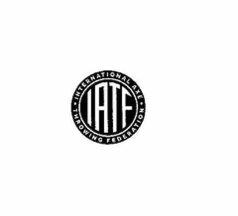 IATF · INTERNATIONAL AXE · THROWING FEDERATION Logo (USPTO, 08/14/2019)