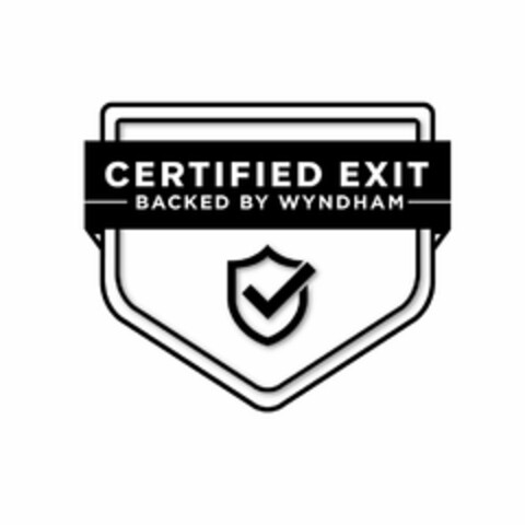 CERTIFIED EXIT BACKED BY WYNDHAM Logo (USPTO, 27.07.2020)