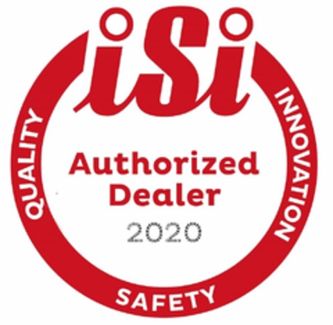 ISI AUTHORIZED DEALER QUALITY INNOVATION SAFETY Logo (USPTO, 21.08.2020)