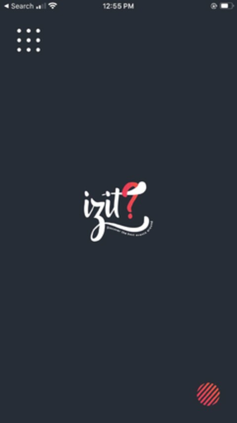 IZIT? DISCOVER THE BEST EVENTS AROUND Logo (USPTO, 08/26/2020)