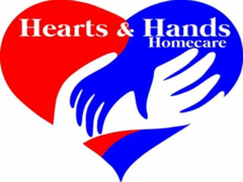 HEARTS & HANDS HOMECARE Logo (USPTO, 08.09.2020)