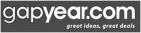 GAPYEAR.COM GREAT IDEAS, GREAT DEALS Logo (USPTO, 24.01.2011)