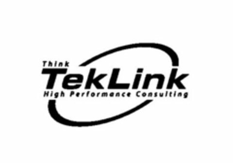 THINK TEKLINK HIGH PERFORMANCE CONSULTING Logo (USPTO, 09.08.2011)