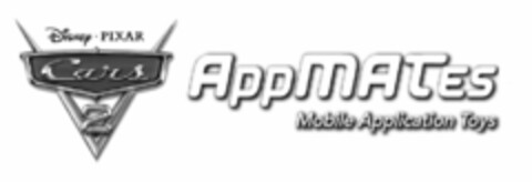 DISNEY · PIXAR CARS 2 APPMATES MOBILE APPLICATION TOYS Logo (USPTO, 26.09.2011)