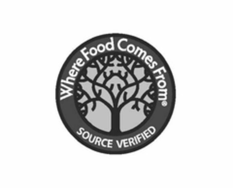 WHERE FOOD COMES FROM SOURCE VERIFIED Logo (USPTO, 24.10.2011)