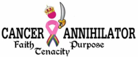 CANCER ANNIHILATOR FAITH TENACITY PURPOSE Logo (USPTO, 06/18/2013)