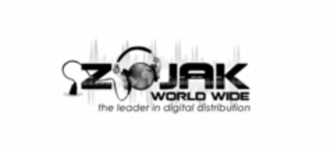 ZOJAK WORLD WIDE THE LEADER IN DIGITAL DISTRIBUTION Logo (USPTO, 11/26/2013)