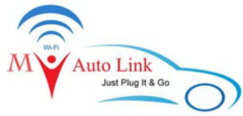 MY AUTO LINK JUST PLUG IT & GO WI-FI Logo (USPTO, 01/15/2014)