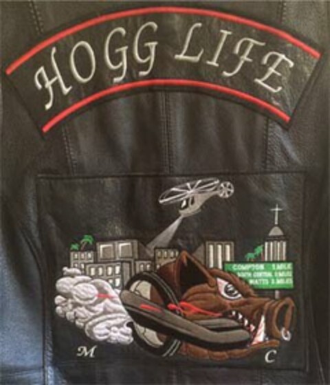 HOGG LIFE COMPTON 1 MILE SOUTH CENTRAL 2 MILES WATTS 3 MILES Logo (USPTO, 02.04.2015)