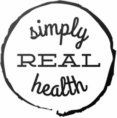 SIMPLY REAL HEALTH Logo (USPTO, 12/30/2015)