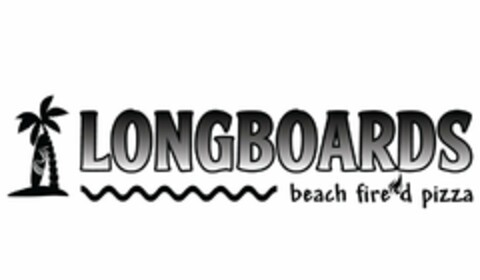 LONGBOARDS BEACH FIRE'D PIZZA Logo (USPTO, 19.04.2017)
