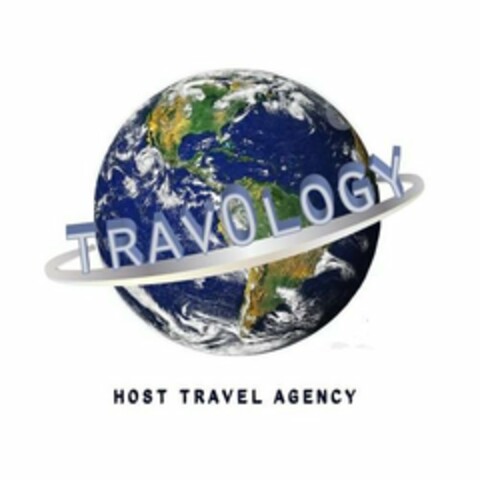 TRAVOLOGY HOST TRAVEL AGENCY Logo (USPTO, 30.03.2019)