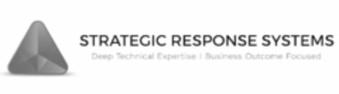 STRATEGIC RESPONSE SYSTEMS DEEP TECHNICAL EXPERTISE BUSINESS OUTCOME FOCUSED Logo (USPTO, 03/31/2019)