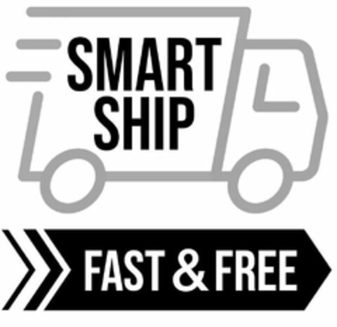 SMART SHIP FAST & FREE Logo (USPTO, 08.08.2019)