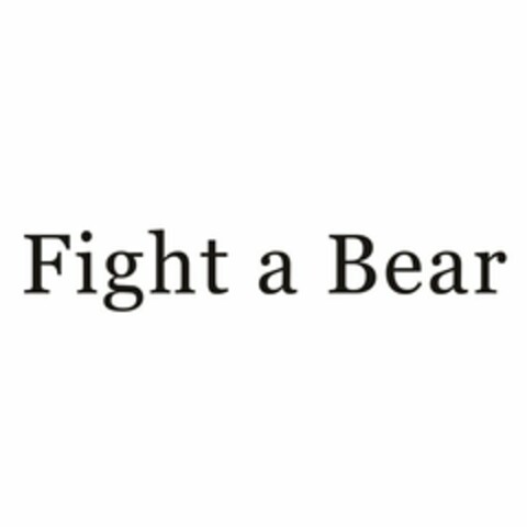 FIGHT A BEAR Logo (USPTO, 01/15/2020)