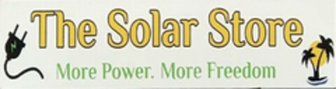 THE SOLAR STORE. MORE POWER. MORE FREEDOM Logo (USPTO, 03/25/2020)