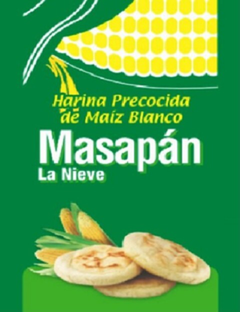 HARINA PRECOCIDA DE MAIZ BLANCO MASAPANLA NIEVE Logo (USPTO, 06/22/2020)