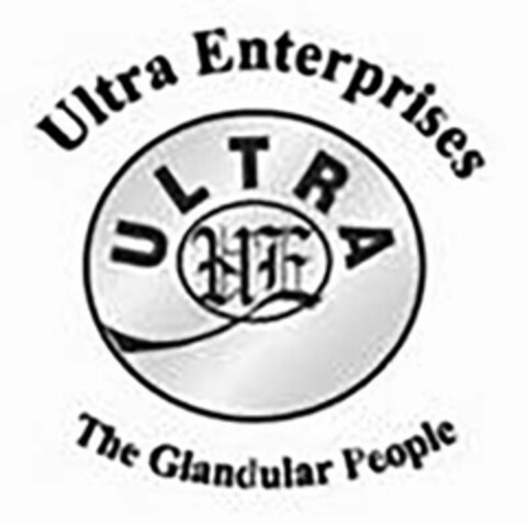 ULTRA ENTERPRISES ULTRA UE THE GLANDULAR PEOPLE Logo (USPTO, 06/24/2020)