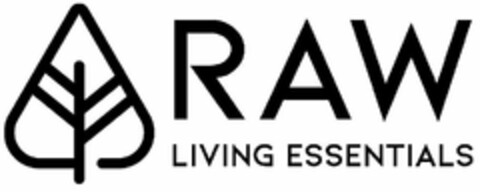 RAW LIVING ESSENTIALS Logo (USPTO, 21.09.2020)