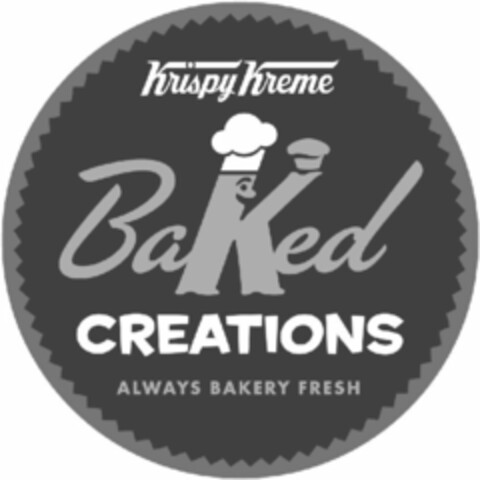 KRISPY KREME BAKED CREATIONS ALWAYS BAKERY FRESH Logo (USPTO, 17.07.2009)