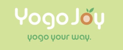 YOGOJOY YOGO YOUR WAY. Logo (USPTO, 07.09.2009)