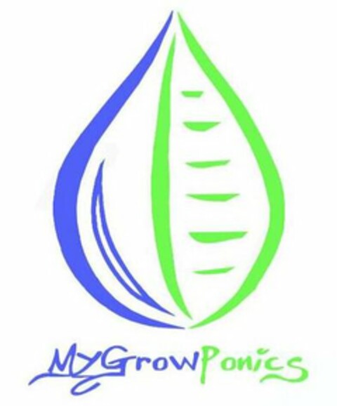 MYGROW PONICS Logo (USPTO, 15.10.2010)