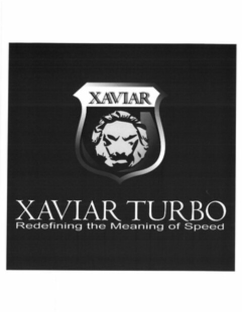 XAVIAR XAVIAR TURBO REDEFINING THE MEANING OF SPEED Logo (USPTO, 20.07.2011)