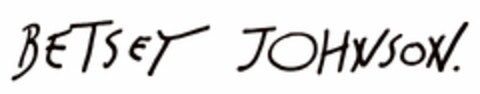 BETSEY JOHNSON. Logo (USPTO, 12/09/2011)