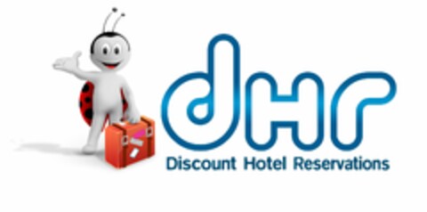 DHR DISCOUNT HOTEL RESERVATIONS Logo (USPTO, 21.03.2012)