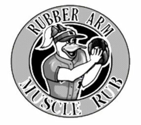 RUBBER ARM MUSCLE RUB Logo (USPTO, 20.04.2012)