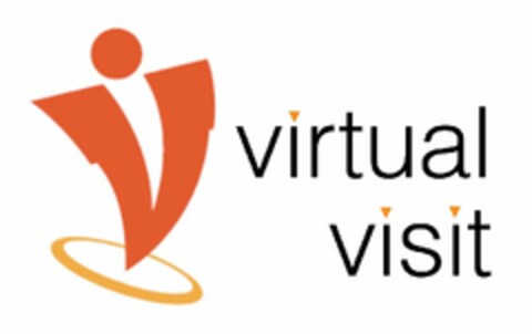 V VIRTUAL VISIT Logo (USPTO, 03.01.2014)