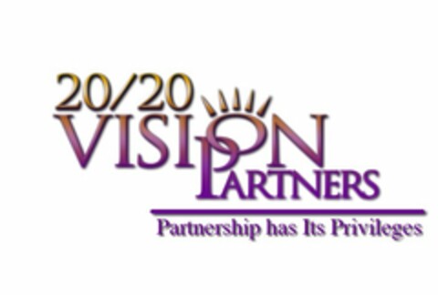 20/20 VISION PARTNERS PARTNERSHIP HAS ITS PRIVILEGES Logo (USPTO, 27.03.2015)