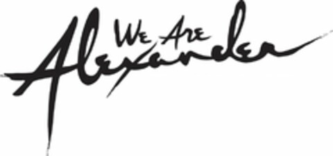 WE ARE ALEXANDER Logo (USPTO, 01.10.2015)