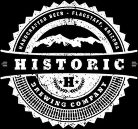 HISTORIC BREWING COMPANY H HANDCRAFTED BEER - FLAGSTAFF, ARIZONA Logo (USPTO, 01/22/2016)