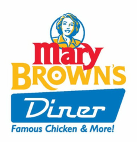 MARY BROWN'S DINER FAMOUS CHICKEN & MORE! Logo (USPTO, 08/11/2016)