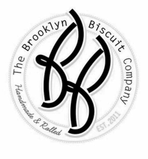 BB THE BROOKLYN BISCUIT COMPANY HANDMADE & ROLLED EST. 2011 Logo (USPTO, 02.06.2017)