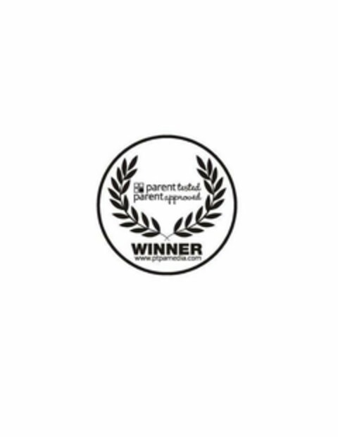 PARENT TESTED PARENT APPROVED WINNER WWW.PTPAMEDIA.COM Logo (USPTO, 07/20/2017)