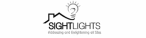 SIGHTLIGHTS ADDRESSING AND ENLIGHTENING ALL SITES Logo (USPTO, 07/05/2018)