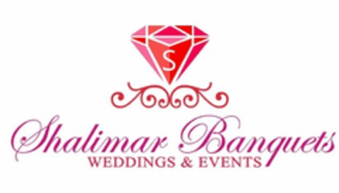 S SHALIMAR BANQUETS WEDDINGS & EVENTS Logo (USPTO, 08.11.2018)