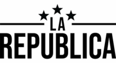 LA REPUBLICA Logo (USPTO, 04/11/2019)