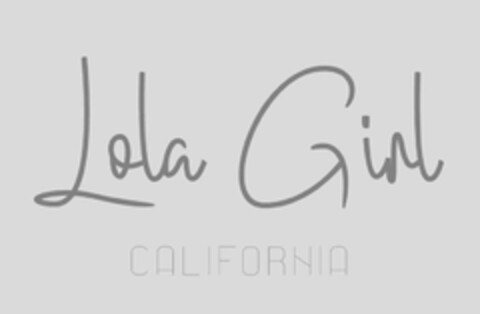 LOLA GIRL CALIFORNIA Logo (USPTO, 06.06.2019)