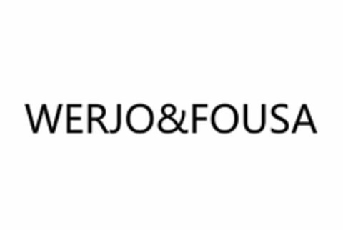 WERJO&FOUSA Logo (USPTO, 07/11/2019)