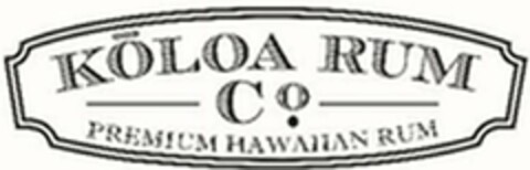 KOLOA RUM CO. PREMIUM HAWAIIAN RUM Logo (USPTO, 25.06.2020)